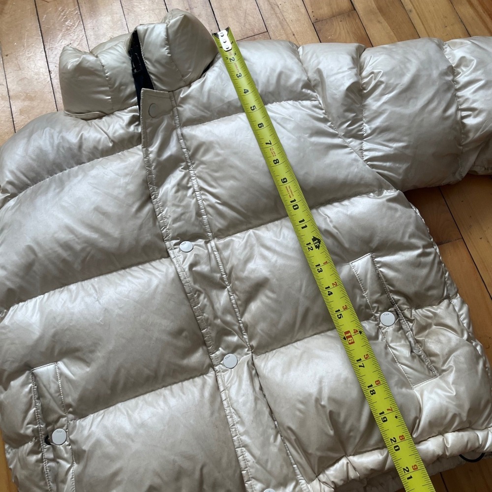 Tna The Super Puff Shorty Puffer Jacket Cream RDS Certified Down Size Small - Picture 5 of 8